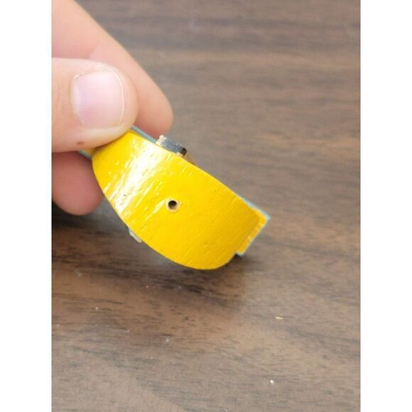 Yellow rocking horse wooden vintage AS IS ornament Xmas - Picture 5 of 5